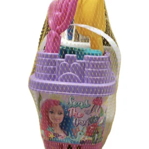 Set de joaca pentru plaja Small Castle Barbie cu 6 accesorii Purple  Pink