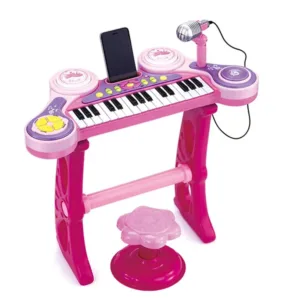 Set de joaca pian cu microfon si scaunel Ocie OTE0672518