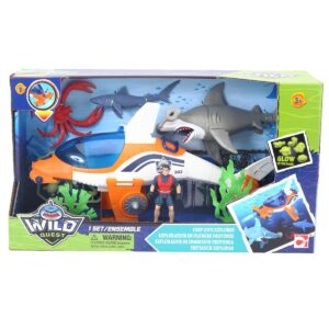 Set de joaca submarin cu figurina si rechini