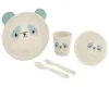 Set de masa cu 5 piese KikkaBoo Bamboo Panda Blue