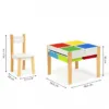 Set de masa cu doua scaune pentru copii Ecotoys XKF002