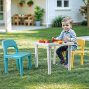 Set de masa cu scaune pastel