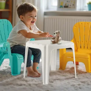 Set de masa cu scaune pentru copii Dolu Pastel