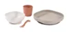 Set de masa din silicon Beaba 4 piese Terracotta