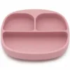 Set de masa silicon Blush farfurie compartimentata cu ventuza si lingurita Kooleco