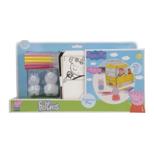 Set de pictura din carton Peppa Pig Rulota