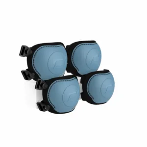 Set de protectie Scoot and Ride genunchiere si cotiere marime S Steel