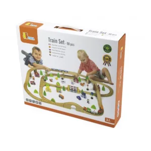 Set de trenulete din 90 de piese