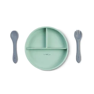 Set diversificare cu 4 piese din silicon Food Fun mint