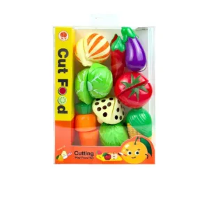 Set educativ legume de taiat cu velcro