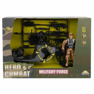Set elicopter militar cu figurina