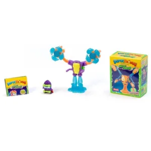 Set figurina cu accesoriu SuperThings Neon Power Exoskeleton