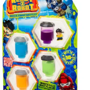 Set figurina si slime Ready2Robot - Pilot Style 1