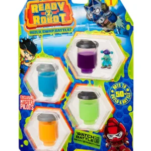 Set figurina si slime Ready2Robot - Pilot Style 3