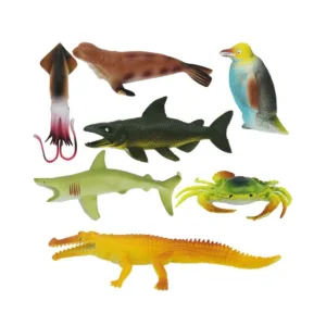 Set figurine animale din ocean in punga mare