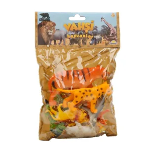 Set figurine animale salbatice in punga medie