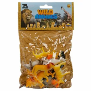 Set figurine animale salbatice in punga mica