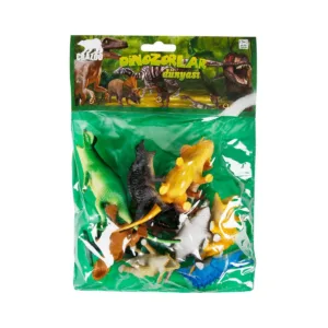 Set figurine dinozauri in punga medie