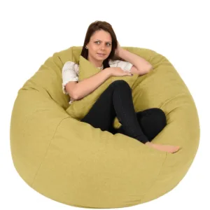 Set fotoliu Pufrelax king size perna decorativa sunflow umplut cu fulgi de burete memory mix