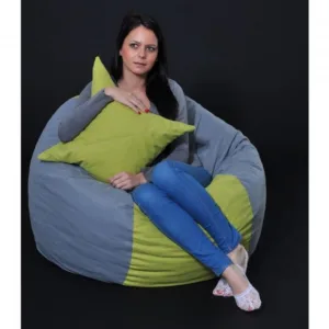 Set fotoliu puf pentru copii 5-16 ani mtusalem perna decorativa umplut cu fulgi de burete memory mix