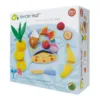 Set fructe tropicale de feliat din lemn premium