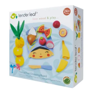 Set fructe tropicale de feliat din lemn premium