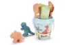 Set galeata dino cu 2 forme de nisip Ecoiffier 17 cm