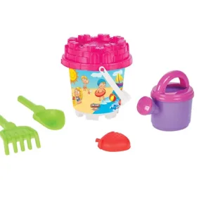 Set galetusa si forme pentru nisip Mini Castle Pink