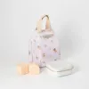 Set geanta termoizolanta Mealtote cu cutie Miniware Grow bento Ready Go Bent 4 piese Golden Swallow