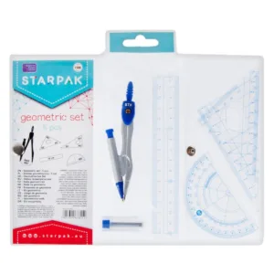 Set geometrie cu instrumente si compas