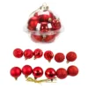 Set globuri rosii de Craciun