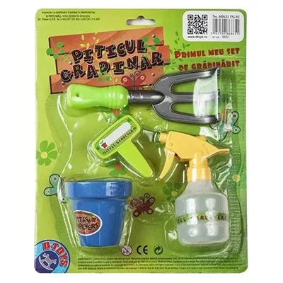 Set gradinarit pentru copii 4 piese piticul gradinar DToys