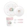 Set hranire bebelusi Kikka Boo Savanna 5 piese Pink