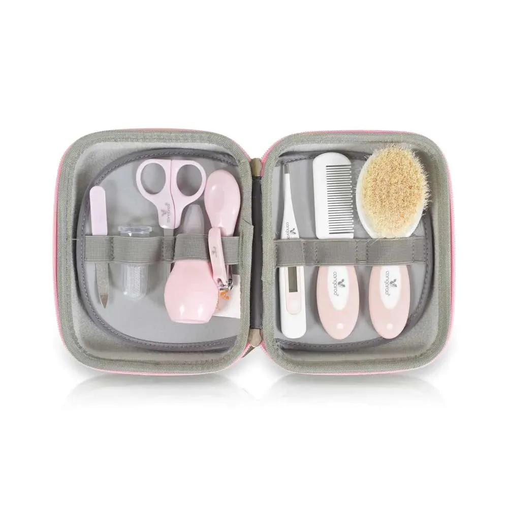 Set igiena pentru bebelusi Cangaroo Hygiene 8 piese Roz