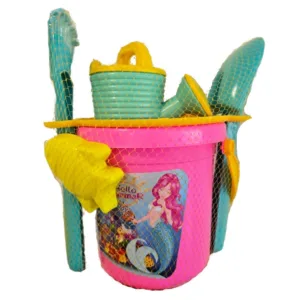 Set joaca pentru nisip Lux Beach cu galetusa si accesorii Pink