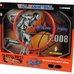 Set joc baschet RS Toys cu minge si pompa