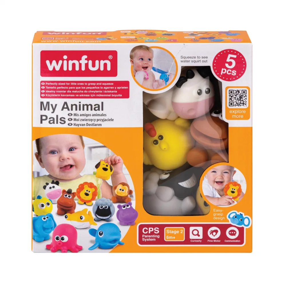 Set jucarii de baie Winfun animalute de la ferma