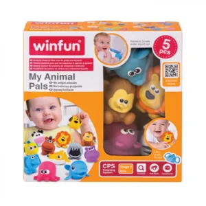 Set jucarii de baie Winfun animalute din jungla