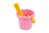 Set jucarii de nisip pentru copii TechnoK cu galeata roz si accesorii