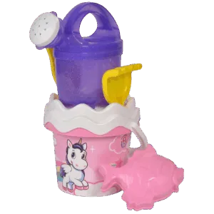 Set jucarii pentru apa si nisip cu galetusa Unicorn
