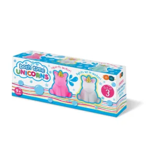 Set jucarii pentru baie Unicorni cu LED