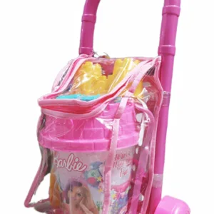 Set jucarii pentru plaja Troller cu 7 accesorii Princess Pink