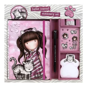 Set jurnal cu abtibilduri si notite Gorjuss Bullet Ruby Wild