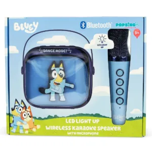 Set karaoke cu boxa si microfon wireless si lumini LED