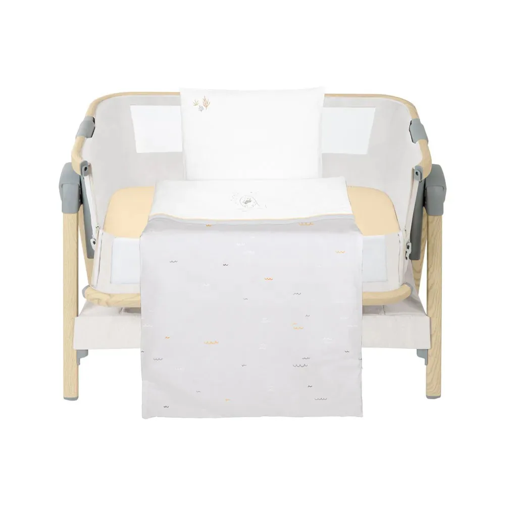 Set lenjerie 5 piese pentru mini patut Kikka Boo Seally me