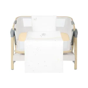 Set lenjerie 5 piese pentru mini patut Kikka Boo Sleepy Sheep