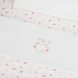 Set lenjerie 5piese pentru patut 80x50cm KikkaBoo Mini cot Hippo Dreams