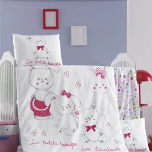 Set lenjerie 6 piese Bumbac Ranforce Family 120x60 cm