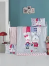 Set lenjerie 6 piese Bumbac Ranforce Love Rain 120x60 cm