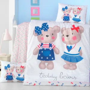 Set lenjerie 6 piese Bumbac Ranforce Lover 120x60 cm